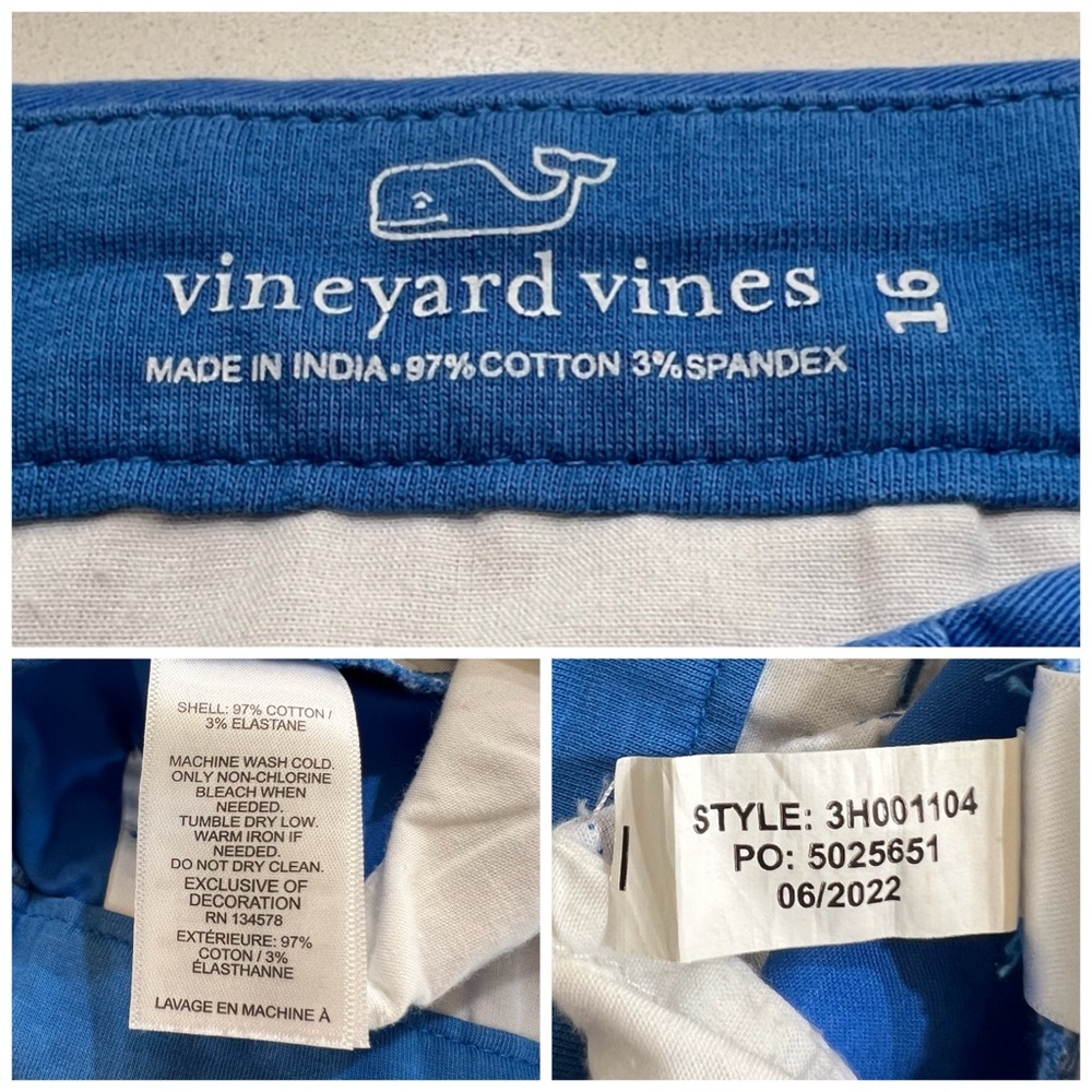 Vineyard Vines Embroidered Surfboard Stretch Shorts Blue - Picture 5 of 8